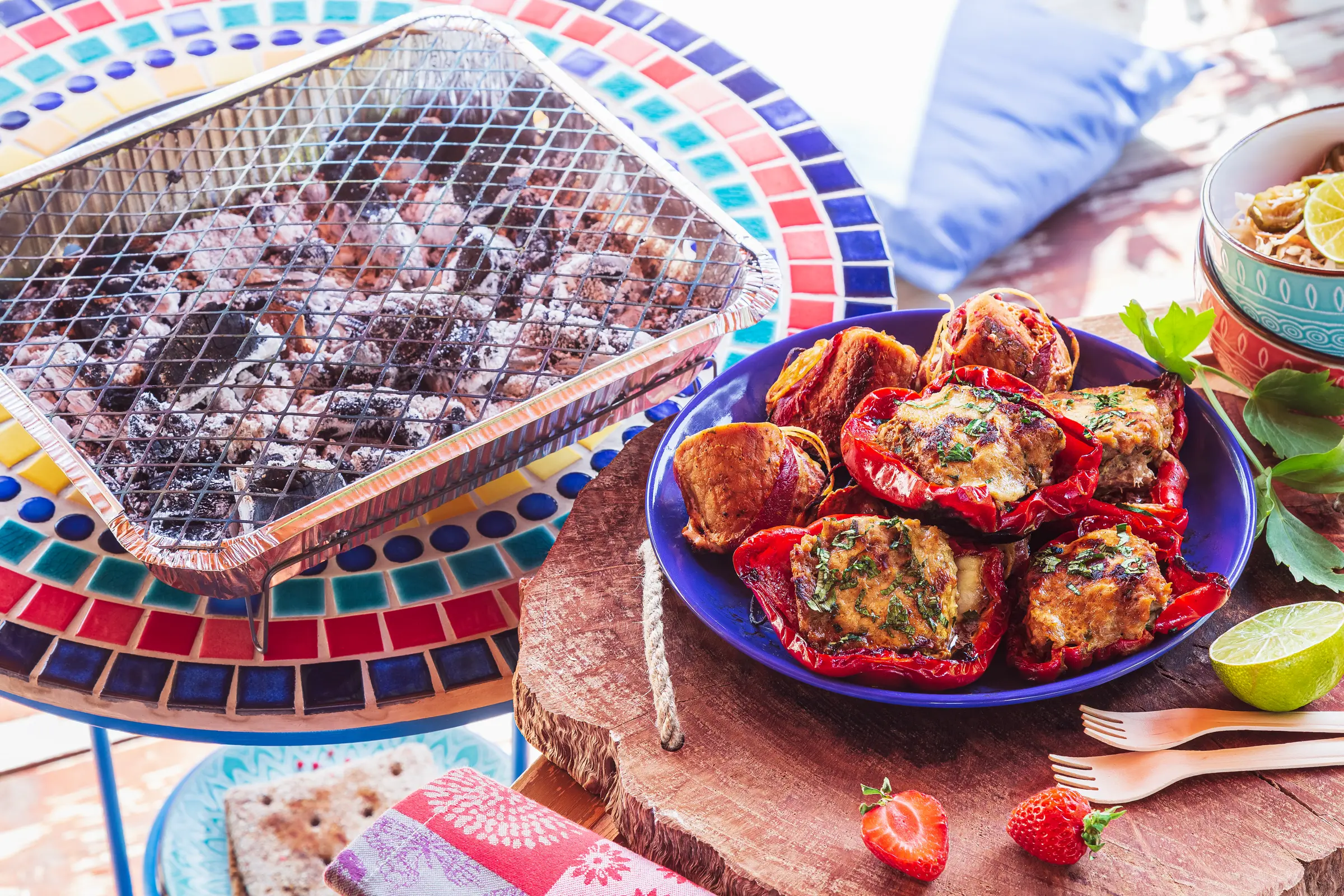 Jednorázový piknikový gril