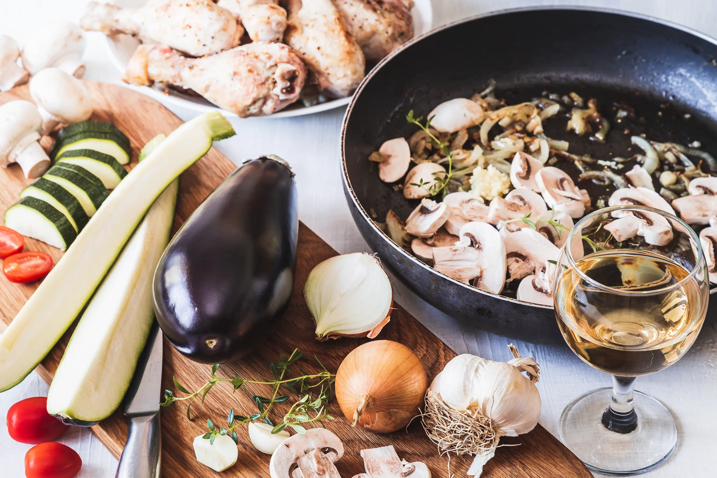 Suroviny na skotské kuře